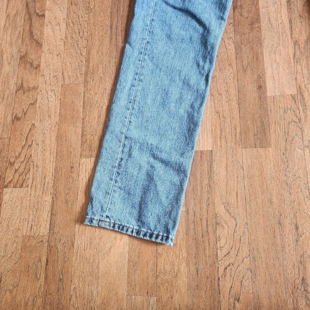 Levis 505 Regular Fit Straight Leg Jeans Mens 34x36 Blue Medium Wash Denim 352 - Picture 3 of 5